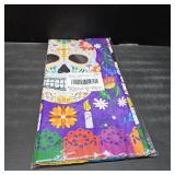 Day of the Dead Party Disposable Tablecloth Plastic Sugar Skull Table Cover for Dia De Los Muertos Party Decoration 54 X 108 inch 3 Pack for Day of the Dead Party