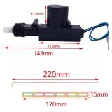 ESUPPORT 4 X Black Car Motor Universal Heavy Duty High Power Door Lock Actuator 2 Wire 12V Locking System