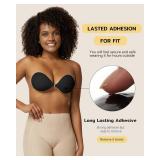 Niidor Sticky Bra Backless Invisible Stick on Bra Push up Strapless Women