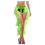 Cozypower 3 Pcs Singer Movie Star Costumes Accessories Belly Dance Tutu Skirt Black Tattoo Choker Necklace Black Microphone Headset for Halloween Singer Movie Star Cosplay