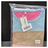 DOLNINE Womens Plus Size Summer Tops Fashion Color Block Shirts Casual Crewneck Short Sleeve Oversized Ribbed Knit Tshirts 3XL