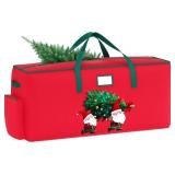 Christmas Tree Storage Bag - Heavy Duty 7.5ft 600D Oxford Fabric Organizer - Waterproof Xmas Container with Handles and Zipper