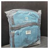 Ski Boot Bag Backpack, 50L Large Capacity Water-Resistant Padded Ski Travel Bag & Snowboard Boot Bag for Ski Boots, Helmet, Goggles, Clothes, Gloves, Snowboard Gear (Cyan)