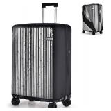 oscaurt Luggage Cover Clear Travel Suitcase Protector No Disassembly Suitcase Covers for Luggage 30 inch Transparent PVC Luggage Protector with Zipper