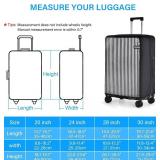 oscaurt Luggage Cover Clear Travel Suitcase Protector No Disassembly Suitcase Covers for Luggage 30 inch Transparent PVC Luggage Protector with Zipper