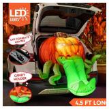 Joiedomi Halloween Inflatables Outdoor Decorations, Trunk or Treat Car Decorations Kit, Inflatable Pumpkin with Tentacles Trunk Or Treat Car Decor, Blow Up Pumpkin for Halloween Decor Outside