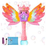 Bubble Wand for Kids Princess Bubble Machine Blower Maker Outdoor or Indoor Toy Party Birthday Gifts Christmas Basket Stuffers for Ages 3 4 5 6 7 8 Year Old Toddlers Child Little Girls
