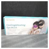 2PCS Cold Eye Mask - Cooling Eye Mask for Puffy Eyes, Cold Compress for Dark Circles, Tired Eyes, Headache, Migraines Relief - Reusable Gel Ice Pack, Weighted Sleep Mask((Black,Blue)