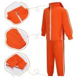 Kids Costume Jacket Trousers Dress up Halloween with Wig Glasses Age: 6-8 years old.