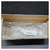 Yesesion Clear Plastic Cable Organizer Box with Adjustment Compartments, Desk Accessories Storage Case with 10 Wire Ties for Drawer, Office Supplies, Electronic Management, Battery and Charger