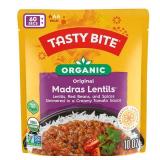 Tasty Bite Organic Madras Lentils, 10 Ounce, Pack of 6, Ready to Eat, Microwavable Entree, Vegetarian. BB 7/31/2026