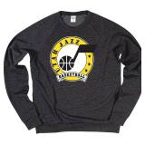 Blue 84 NBA unisex-adult Nba Officially Licensed Tri-blend Crewneck Sweatshirt Black. Large