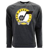 Blue 84 NBA unisex-adult Nba Officially Licensed Tri-blend Crewneck Sweatshirt Black. Large