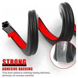 Upgraded Car Door Seal Strip, Thickened Rubber Auto Weather Stripping for Hoods,Trunks,Windows, Universal Auto Door Soundproofing Weatherstripping Car Accessories for Most Vehicle,Truck,SUV (32.8Ft)