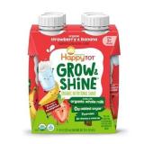 Lot of 2, Happy Tot Organic Grow & Shine Nutritional Drink Strawberry Banana 4 Pack. BB 11/26/25