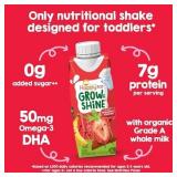 Lot of 2, Happy Tot Organic Grow & Shine Nutritional Drink Strawberry Banana 4 Pack. BB 11/26/25