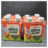 Lot of 2, Happy Tot Organic Grow & Shine Nutritional Drink Strawberry Banana 4 Pack. BB 11/26/25
