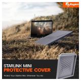 Starlink Mini Silicone Protective Cover with Adhesive Stickers, Anti-Bump & Anti-Drop for Starlink Mini Satellite Dish (Gray)