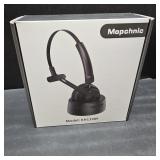 Bluetooth Headset, Wireless Headphone with AI Noise-Canceling Microphone On Ear Wireless Headset with USB Dongle for Computer Office