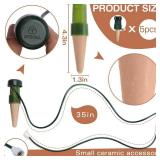 BYDOLL Plant Self-Watering Stakes Automatic Dripper Watering Spikes for Indoor Outdoor Plant