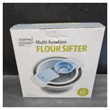 4-in-1 Baking Tools Set, Flour Sifter | Egg Separator | Mixing Bowl | Dough Scraper, Plastic Baking Tools for Making Pastry Biscuit, Easy-to-Clean & Space-Saving Baking Tools for Home Bakers