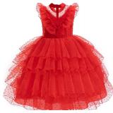 Girls Halloween Costumes Ghost Red Bride Dress Up Cosplay Costume Pageant Dress Party Cosplay Size 160