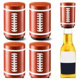 Nuogo 4 Pcs Football Beer Bottle Opener Stainless Steel Automatic Magnetic Bottle Opener for Football Party Birthday Party