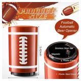 Nuogo 4 Pcs Football Beer Bottle Opener Stainless Steel Automatic Magnetic Bottle Opener for Football Party Birthday Party