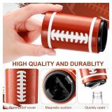 Nuogo 4 Pcs Football Beer Bottle Opener Stainless Steel Automatic Magnetic Bottle Opener for Football Party Birthday Party