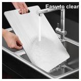 Katuchef Titanium Cutting Board,2026 New 100% Pure Titanium Cutting Boards for Kitchen,Titan Cut Pro Non toxic Doubld-Side Durable Chopping Boards, Easy to Clean and Store(2PCS-M+L)