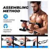 Twister Arm Exerciser, Adjustable Chest Expander, arm Exerciser, Shoulder Muscle Training, Portable Spring Resistance for Home Fitness
