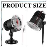 Tuanse Halloween Outdoor Projector Lights Halloween Laser Projector LED Flood Rotating Skull Light Holiday with Stars for Party Garden Landscape Decoration