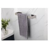 TocTen Bath Towel Rack - 2 Pack Square Base Thicken SUS304 Stainless Steel Towel Bar for Bathroom, Bathroom Bar Accessories Towel Rod Heavy Duty Wall Mounted Towel Holder(Brushed Nickel, 12 Inch)
