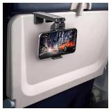 Airplane Phone Holder - 2 Pack Foldable Phone Stand, 360  Rotation Plane Cellphone Holder, Portable Smartphone Mount for Plane/Desk/Home, Airplane Travel Accessories