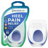 Gel Heel Pads, 2 Pack, for Achilles Tendonitis, Shoe Wedge Inserts for Plantar Fasciitis, Bone Spur, Foot Pain Relief Support, Comfort Cushion Insoles for Women/Men