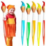 6 Pcs 41.4 Inch Giant Inflatable Paint Brush Large Blow up Paintbrushes Colored Inflatable Paintbrushes Art Paint Brushes Balloon Prop Kit for School Classroom Events and Birthday Party Decorations