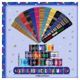 120 Pcs Hispanic Heritage Month Slap Bracelets Bulk Wristbands Hispanic Heritage Month Decorations Latin American Spanish Party Accessories Gifts Reward for Classroom School Home Office