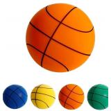 Silent Basketball, 2026 New Grooved Airless Indoor Silent Basketball for Quiet Dribbling and Indoor Training, Pro PU Foam Ball   Real Feel Higher Bounce Quieter