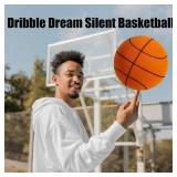 Silent Basketball, 2026 New Grooved Airless Indoor Silent Basketball for Quiet Dribbling and Indoor Training, Pro PU Foam Ball   Real Feel Higher Bounce Quieter