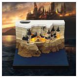 2026 Desk Calendar Colorful Christmas Tree with Light, 3D Memo Pad Non-Stick Sticky Notes Calendar for School Office Home Stress Relief (Magic Castle)