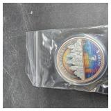 Imasoner 7 Year Sobriety Coin   Cityscape & Sailboat AA Chip with Serenity Prayer, Recovery Medallion Gift for Men & Women in Alcoholics Anonymous, Sober Chip Anniversary Token