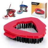 Spin Mop Scrub Brush for O-Cedar EasyWring 1 Tank System, Scrubber Brush Replacement Head with Stiff Bristle, Great for Bathroom, Kitchen, Pool, Glass and Tile Walls, No Include Mop Handle and Base