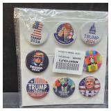 GTOTd American The President Button Pin(18 Pack,1.5 inch) Patriotic Usa Flag 4th of July Gifts Merch Party Supplies Decoration Button for Accessories Art DIY Crafts Decor