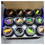 240PCS Bulk Halloween Party Favors - 24 Pack Pre-filled Mini Pumpkin Buckets Set, Non-Candy Treats Toys & Goodie Bags Stuffers for Trick or Treat, Kids