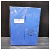 TTNOOK 80th Birthday Decorations: Unframed Watercolor Poster Guest Book, Navy Blue & Gold, 18.11" x 12" Landscape, Matte Finish, Indoor Use, Perfect for 80th Birthday Parties & Anniversary Decorations