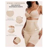 Sarin Mathews Women s Tummy Control Shapewear Shorts High Waisted Body Shaper for Thigh Slimming Underwear Girdle