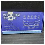 DALBOO Lock Sheet Holders - 4Pcs Heavy Duty Bed Sheet Straps Keep Sheets Firm & Tight, No More Loose Sheets - Fits Any Size Mattress - White