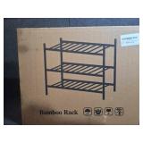 Z&L HOUSE 3-Tier Shoe Rack for Closet, Stackable Shoes Rack Organizer Free Standing Shoe Shelf for Entryway and Closet Hallway, Multifunctional Bamboo Rack in Different Combinations (3-Tier)