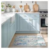 2x3 Area Rug   Washable Non-Slip Small Rug for Kitchen, Entryway, Bedroom & Bathroom   Soft Low Pile Carpet for Indoor Floor D cor
