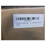 Linen Drum Lamp Shade - Heather White - 13" x 13" x 10" - Easy Installation & Versatile Home Decor | Round Shade for Table & Desk Lamps - ASSEMBLY REQUIRED